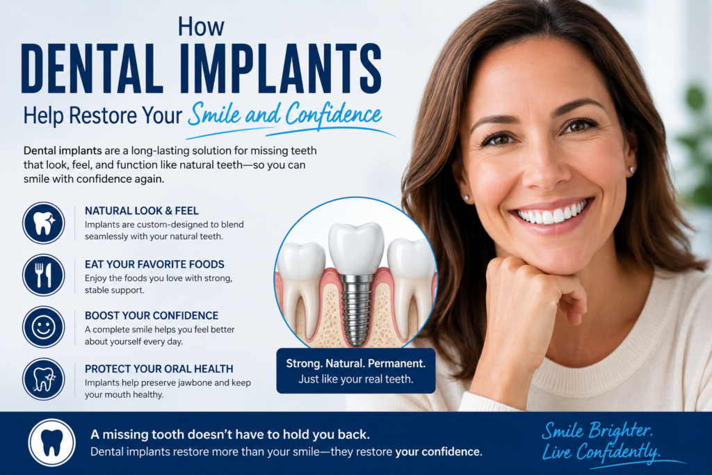 How Dental Implants Help Restore Your Smile and Confidence